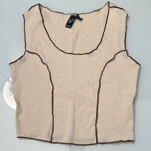 Windsor Ribbed Cropped Tank